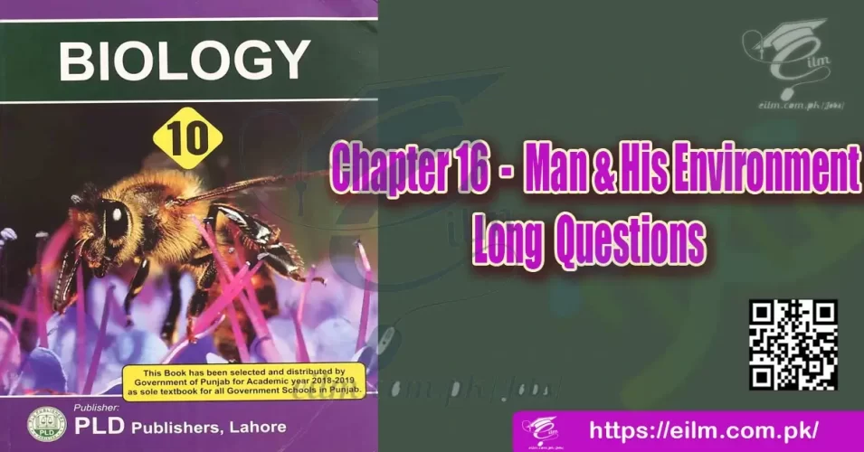 Man and His Environment Long Questions Pdf Notes Punjab