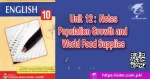 Population Growth and World Food Supplies Notes Punjab Board
