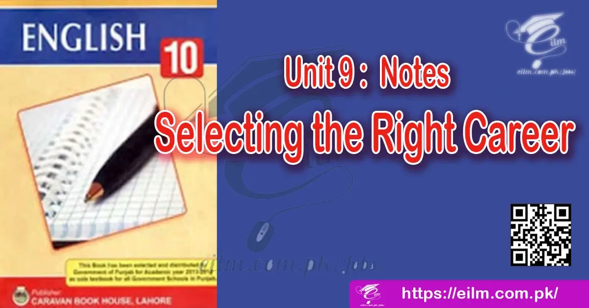 Selection The Right Career Pdf Notes Punjab