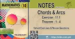 Class 10 Mathematics Chords and Arcs Notes Punjab Syllabus