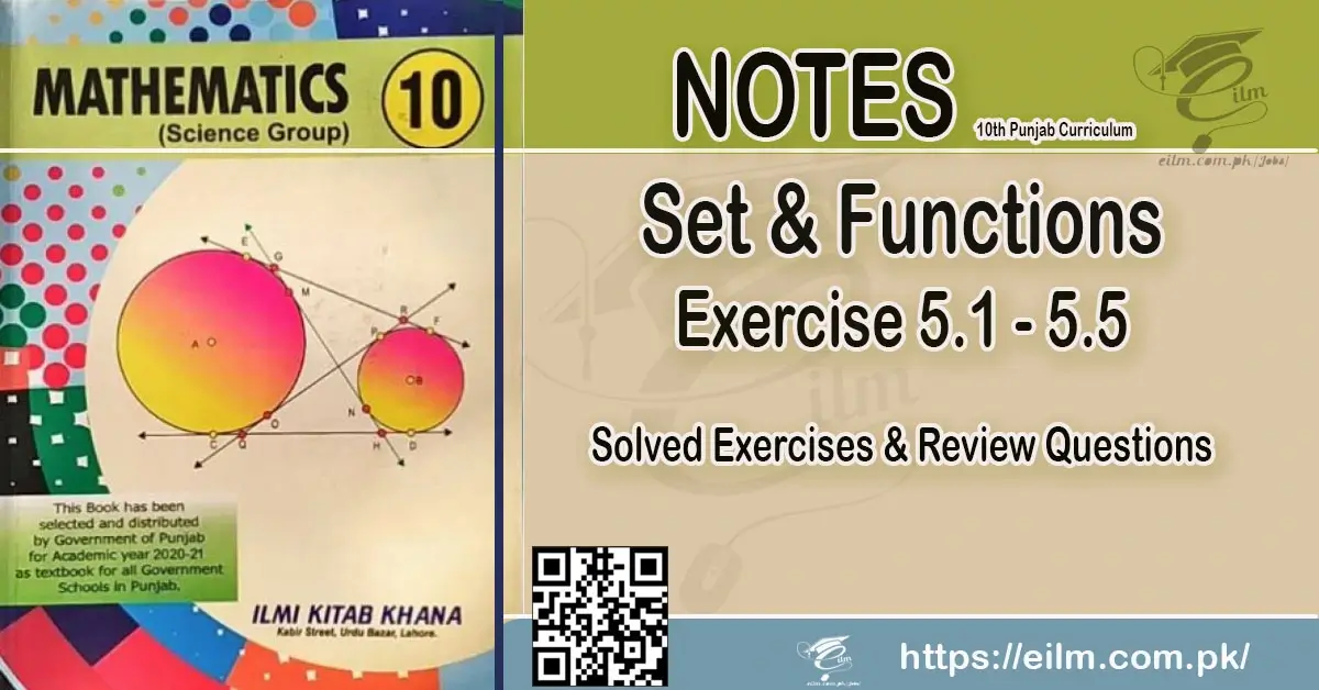 10 Mathematics Set and Functions Notes