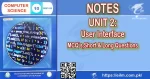 Chapter 2 User Interaction Notes Punjab Syllabus