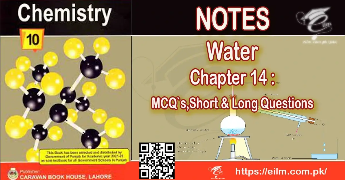 Chapter 15 Water Notes Punjab Syllabus