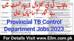 Punjab TB Control Program Jobs 2023 Apply online via www.ptp.gop.pk