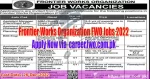 Frontier Works Organization FWO Jobs 2022-Apply online career.fwo.com.pk