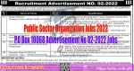 Public Sector Organization Jobs  P.O Box 10068 Adv 02-2022