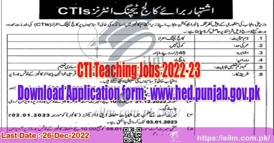 CTIS Teaching Jobs