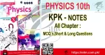 Class 10 Physics Notes KPK Syllabus Latest Updated