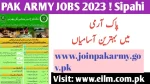 Apply Online via www.joinpakarmy.gov.pk-Pak Army Sipahi Jobs 2023