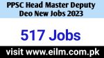 Head Master Deputy Deo PPSC 500+ New Jobs 2022