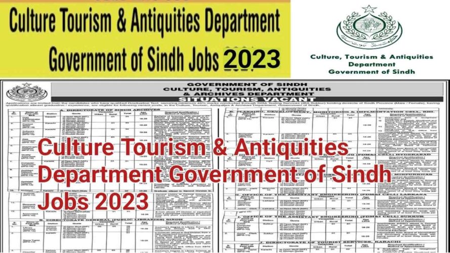 Culture, Tourism & Antiquities Department Sindh Jobs