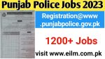 Punjab Police Jobs 2023-Online Registration via www.punjabpolice.gov.pk