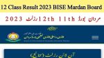12 Class Result 2023 BISE Mardan Board 